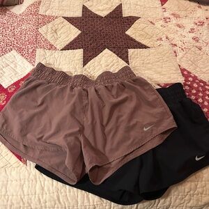 Set of 2- Nike Women's Shorts - Mauve and Black
